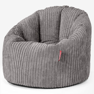 Siedzisko pufa worki sako Cuddle Up - Klasyczny sztruks Grafit szarość