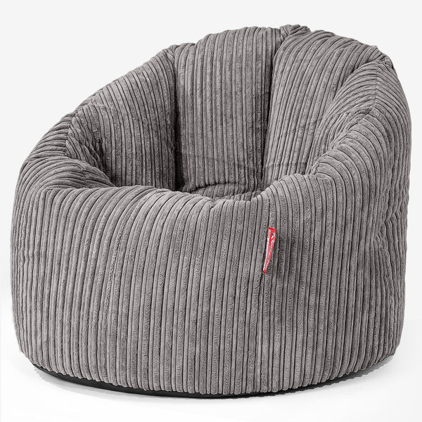 Siedzisko pufa worki sako Cuddle Up - Klasyczny sztruks Grafit szarość 01