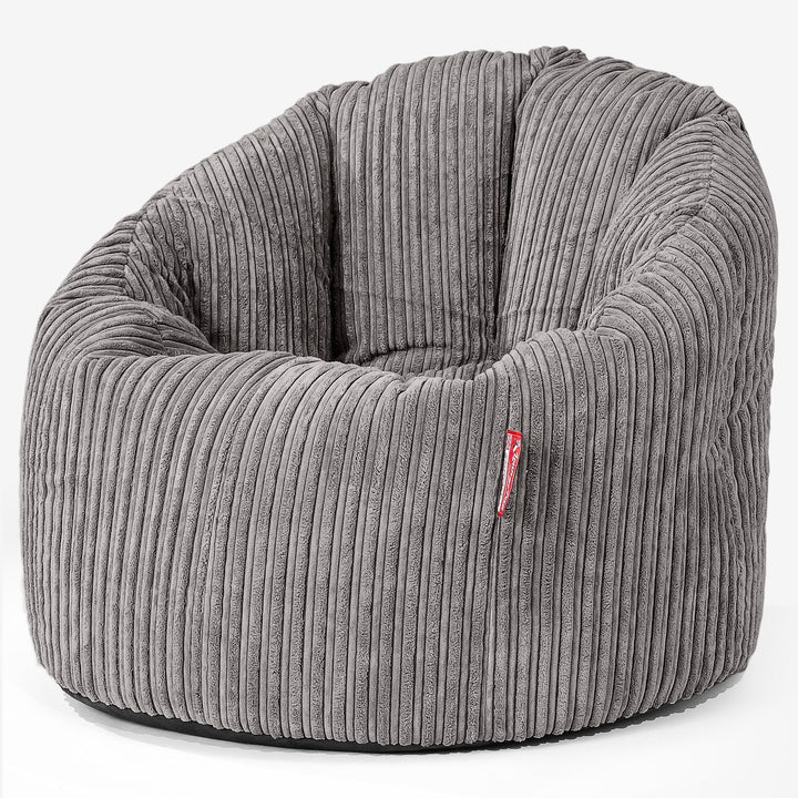 Siedzisko pufa worki sako Cuddle Up - Klasyczny sztruks Grafit szarość 01