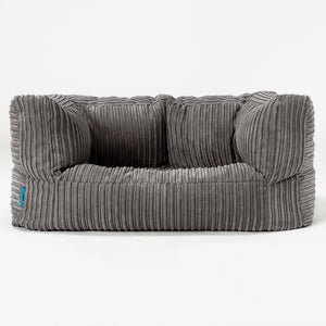 Sofa pufa dla dzieci Albert 2-6 lat - Klasyczny sztruks Grafit szarość