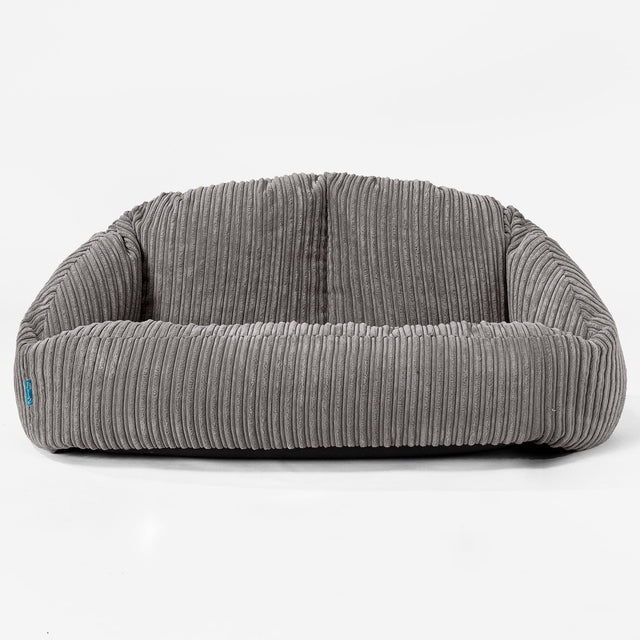 Sofa pufa dla dzieci Bubble 2-6 lat - Klasyczny sztruks Grafit szarość 01