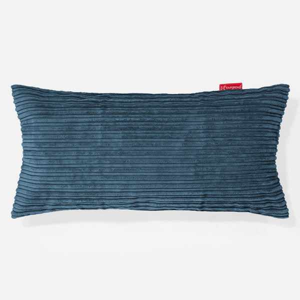 Poduszka XL prostokątna 40 x 80cm - Klasyczny sztruks Granat 01