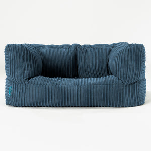 Sofa pufa dla dzieci Albert 2-6 lat - Klasyczny sztruks Granat