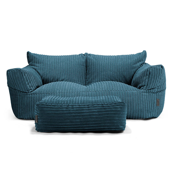 Sofa pufa Josephine - Klasyczny sztruks Granat 02