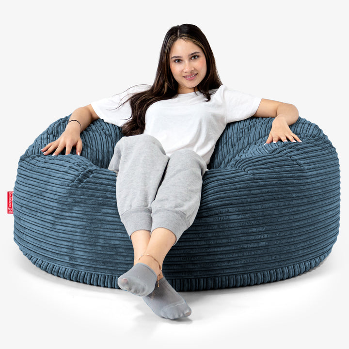 Sofa pufa Mammoth - Klasyczny sztruks Granat 01