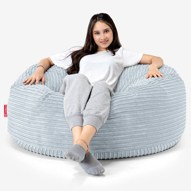 Sofa pufa Mammoth - Klasyczny sztruks Jasny błękit 01