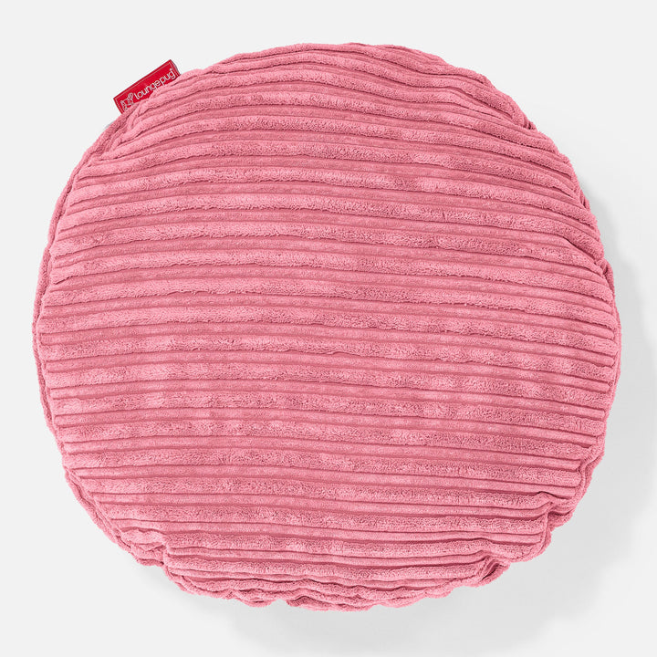 Poduszka ozdobna okrągła 50cm - Klasyczny sztruks Koral 01