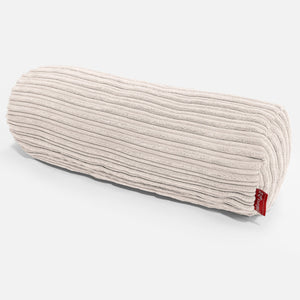 Poszewka na poduszkę ozdobna wałek 20 x 55cm - Klasyczny sztruks Kość słoniowa