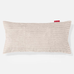 Poszewka na poduszkę XL prostokątna 40 x 70cm - Klasyczny sztruks Kość słoniowa