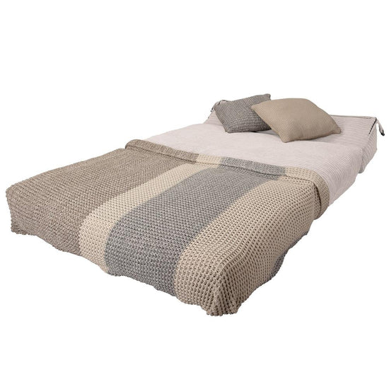 Siedzisko-łóżko podwójne Avery futon - Klasyczny sztruks Kość słoniowa 05