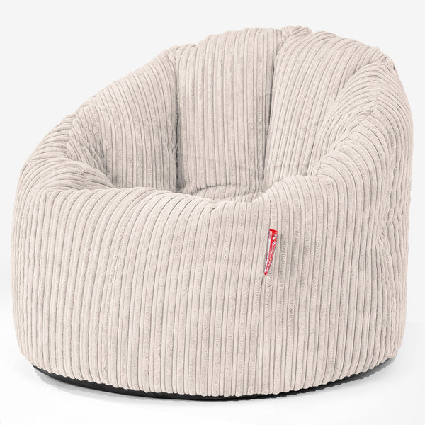 Siedzisko pufa worki sako Cuddle Up - Klasyczny sztruks Kość słoniowa 01