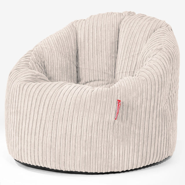 Siedzisko pufa worki sako Cuddle Up - Klasyczny sztruks Kość słoniowa 01