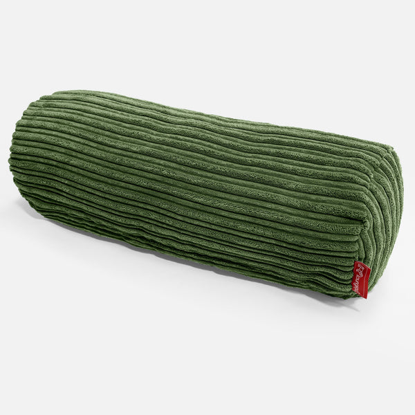 Poduszka ozdobna wałek 20 x 55cm - Klasyczny sztruks Leśna zieleń 01