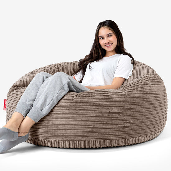 Sofa pufa Mammoth - Klasyczny sztruks Moka 04