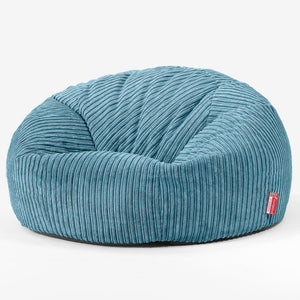 Klasyczna sofa pufa - Klasyczny sztruks Morski błękit