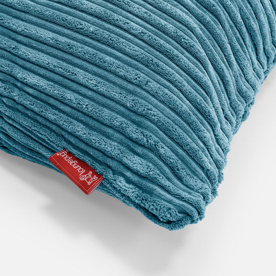 Poduszka ozdobna prostokątna 35 x 50cm - Klasyczny sztruks Morski błękit 02