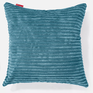 Poszewka na poduszkę ozdobna XL 70 x 70cm - Klasyczny sztruks Morski błękit