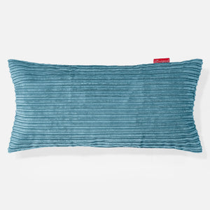 Poszewka na poduszkę XL prostokątna 40 x 70cm - Klasyczny sztruks Morski błękit