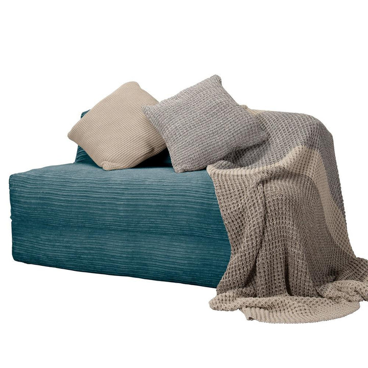 Siedzisko-łóżko podwójne Avery futon - Klasyczny sztruks Morski błękit 04