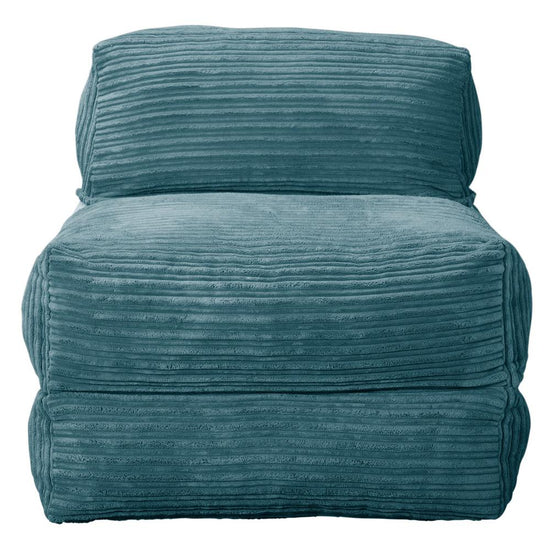 Siedzisko-łóżko pojedyncze Avery futon - Klasyczny sztruks Morski błękit 03