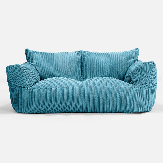Sofa pufa Josephine - Klasyczny sztruks Morski błękit 01