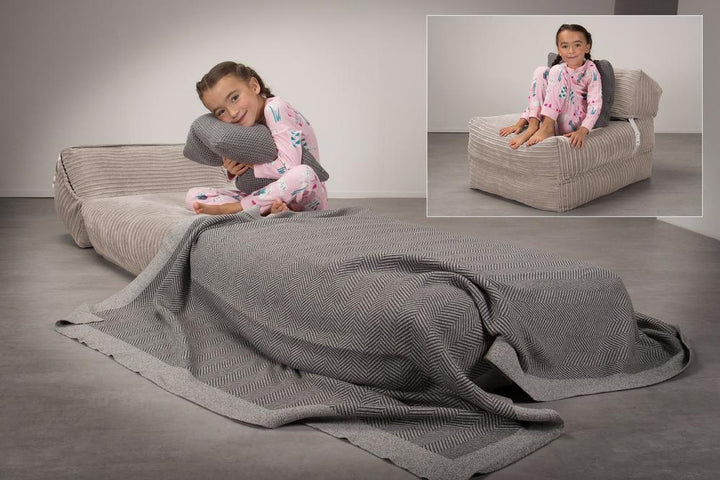 Siedzisko-łóżko pojedyncze Avery futon - Klasyczny sztruks Mysi 02