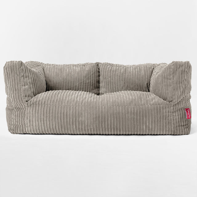 Sofa 2-osobowa pufa Albert - Klasyczny sztruks Mysi 01