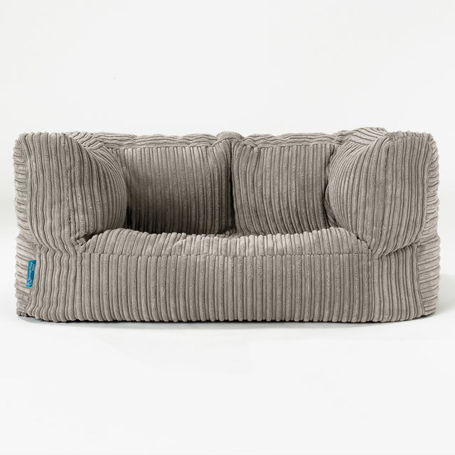 Sofa pufa dla dzieci Albert 2-6 lat - Klasyczny sztruks Mysi 01