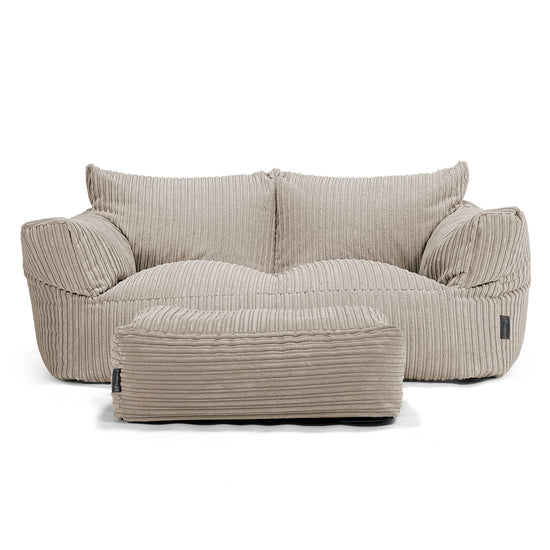 Sofa pufa Josephine - Klasyczny sztruks Mysi 02