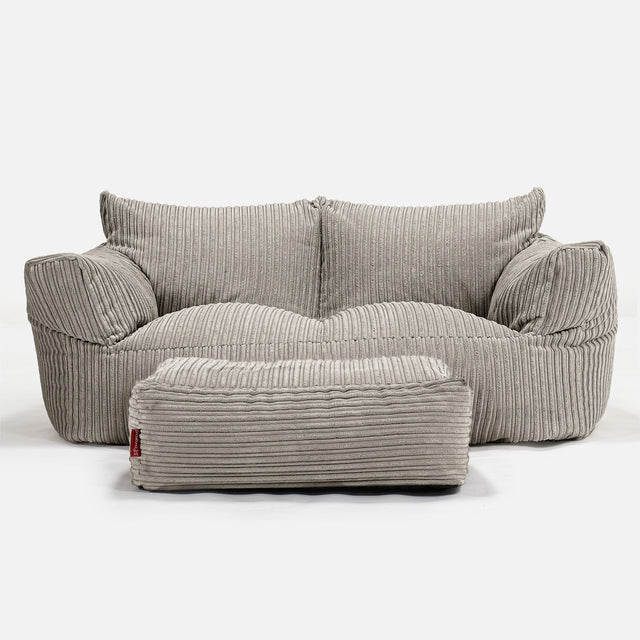 Sofa pufa Josephine - Klasyczny sztruks Mysi 02