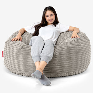 Sofa pufa Mammoth - Klasyczny sztruks Mysi