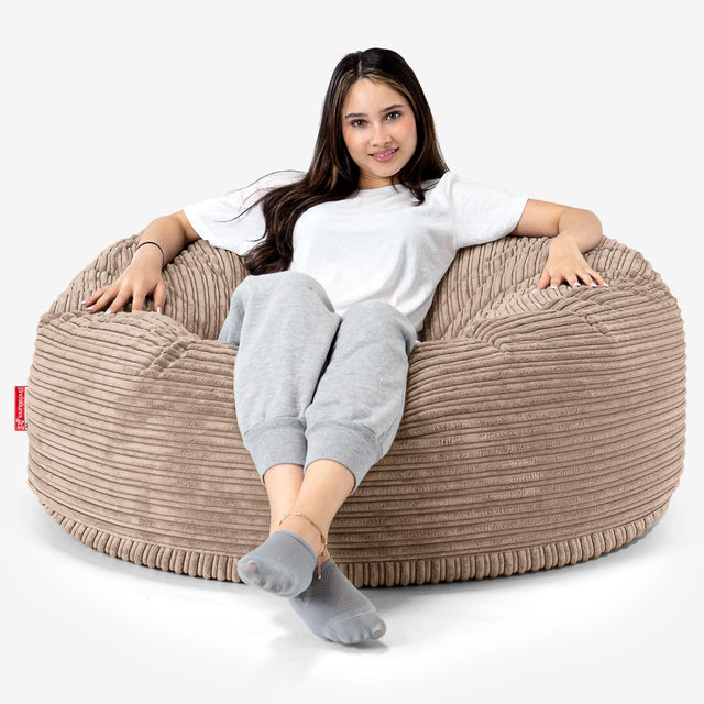 Sofa pufa Mammoth - Klasyczny sztruks Piasek 01