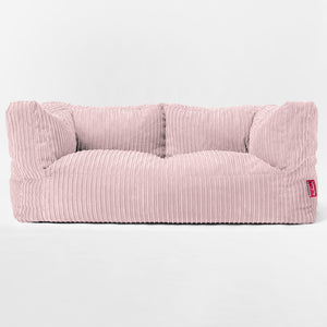 Sofa 2-osobowa pufa Albert - Klasyczny sztruks Pudrowy