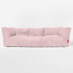Sofa 3-osobowa pufa Albert - Klasyczny sztruks Pudrowy
