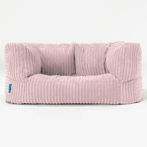 Sofa pufa dla dzieci Albert 2-6 lat - Klasyczny sztruks Pudrowy