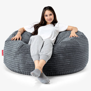 Sofa pufa Mammoth - Klasyczny sztruks Chłodna szarość