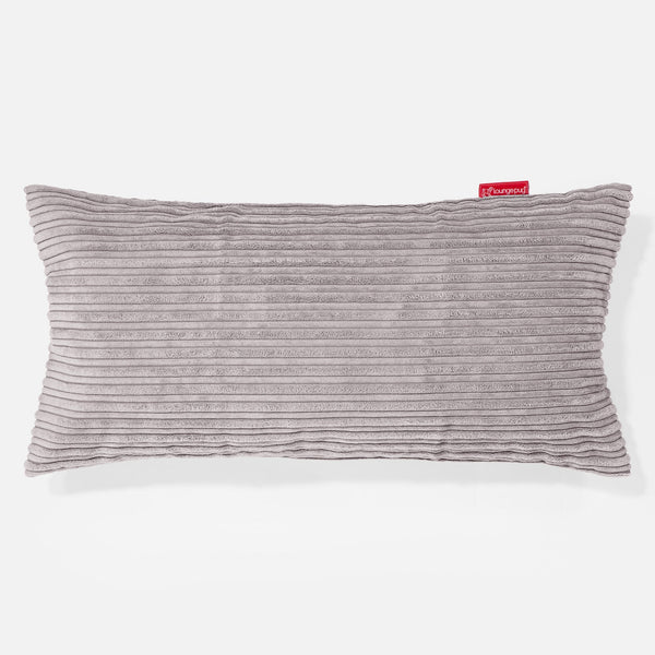Poduszka XL prostokątna 40 x 80cm - Klasyczny sztruks Szarość delfina 01