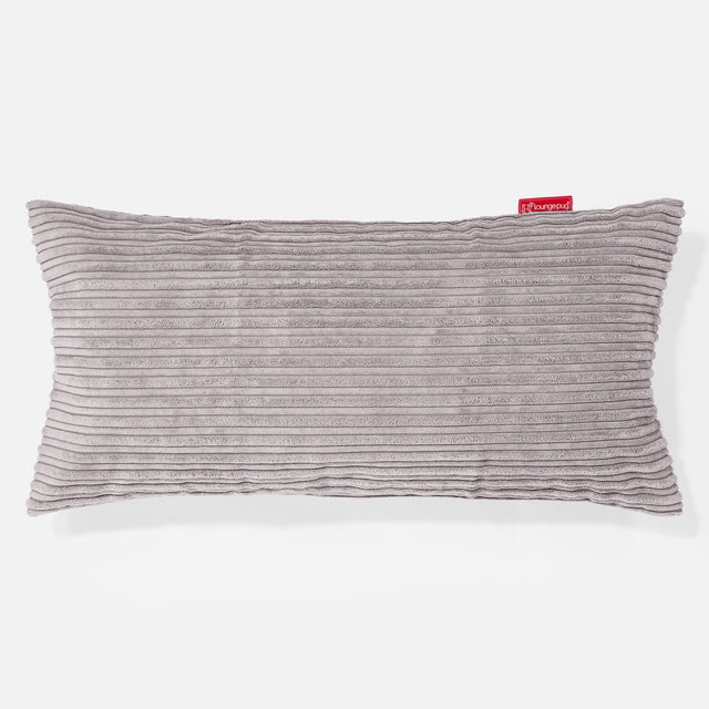 Poduszka XL prostokątna 40 x 80cm - Klasyczny sztruks Szarość delfina 01