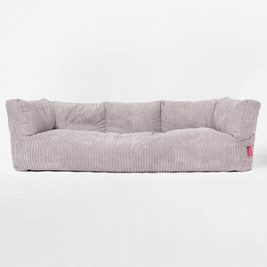 Sofa 3-osobowa pufa Albert - Klasyczny sztruks Szarość delfina