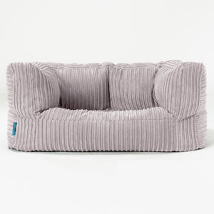 Sofa pufa dla dzieci Albert 2-6 lat - Klasyczny sztruks Szarość delfina