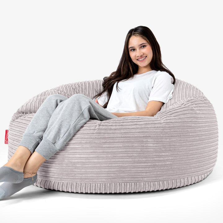 Sofa pufa Mammoth - Klasyczny sztruks Szarość delfina 04