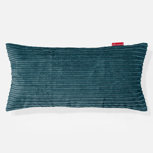 Poszewka na poduszkę XL prostokątna 40 x 70cm - Klasyczny sztruks Turkus