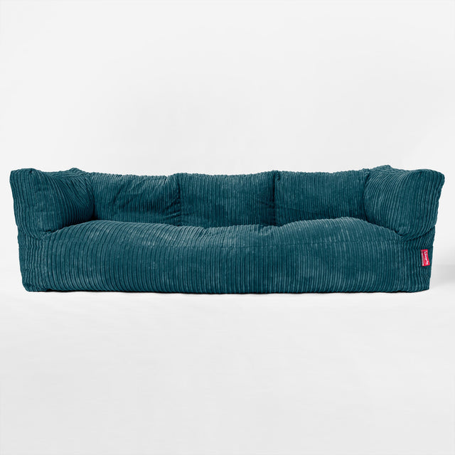 Sofa 3-osobowa pufa Albert - Klasyczny sztruks Turkus 01