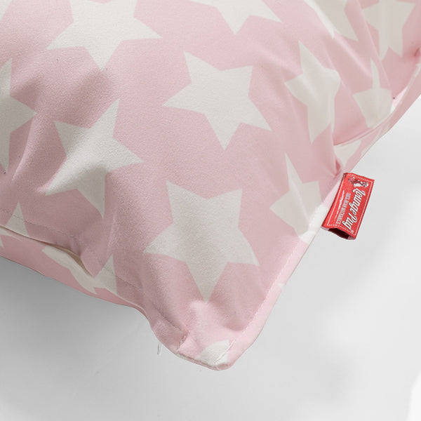 Poszewka na poduszkę ozdobna XL 70 x 70cm - Nadruk Gwiazdki różowe Fabric Close-up Image