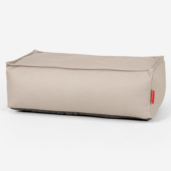 Podnóżek duży - Skóra wegańska Kość słoniowa 01