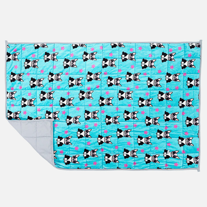 Koc obciążeniowy dla dzieci - Polar flanelowy Mops 03