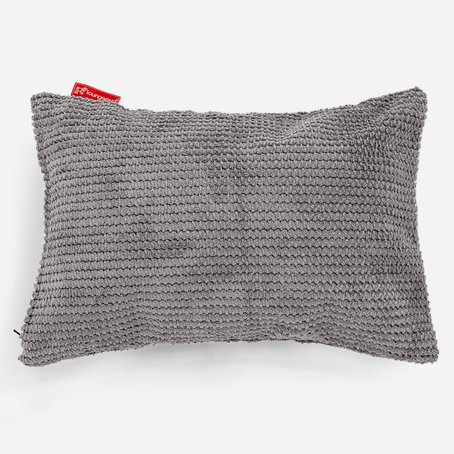 Poduszka ozdobna prostokątna 35 x 50cm - Pom Pom Antracytowa szarość 01