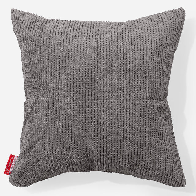 Poduszka ozdobna XL 70 x 70cm - Pom Pom Antracytowa szarość 01
