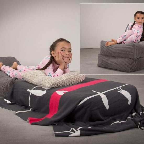 Siedzisko-łóżko pojedyncze Avery futon - Pom Pom Antracytowa szarość 02