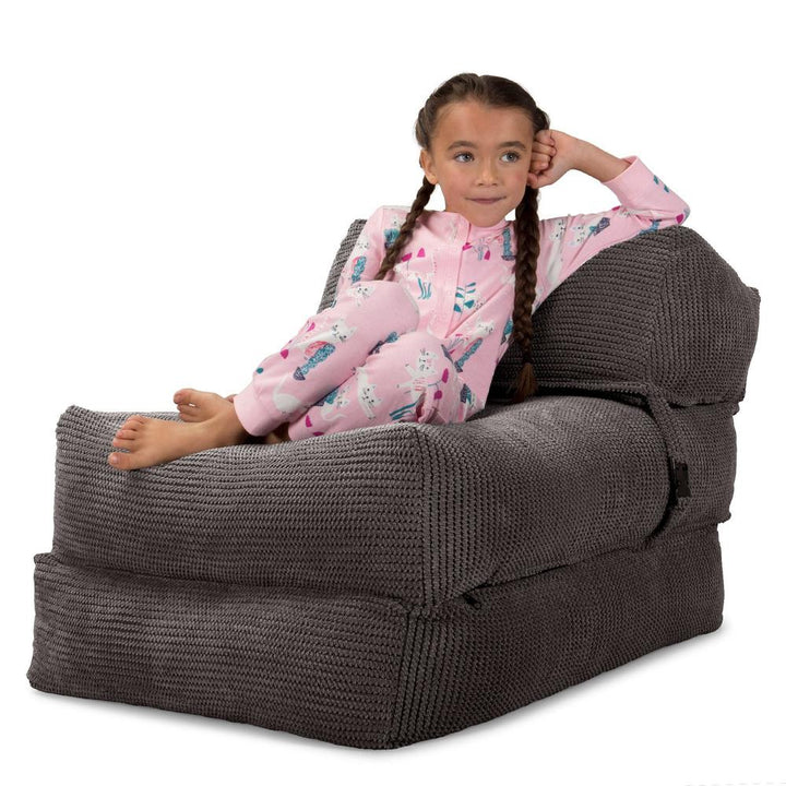 Siedzisko-łóżko pojedyncze Avery futon - Pom Pom Antracytowa szarość 06